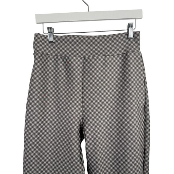 Ultracor Green Gingham Plaid Beta Jogger Pants Pockets Pull On Womens Large - Picture 2 of 5